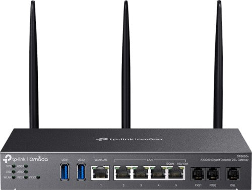 TP-Link Omada DR3650V-4G wireless router Gigabit Ethernet Dual-band (2.4 GHz / 5 GHz) Black
