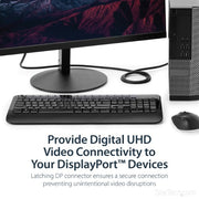 StarTech.com 6ft (1.8m) DisplayPort 1.2 Cable - 4K x 2K Ultra HD VESA Certified DisplayPort Cable - DP to DP Cable for Monitor - DP Video/Display Cord - Latching DP Connectors