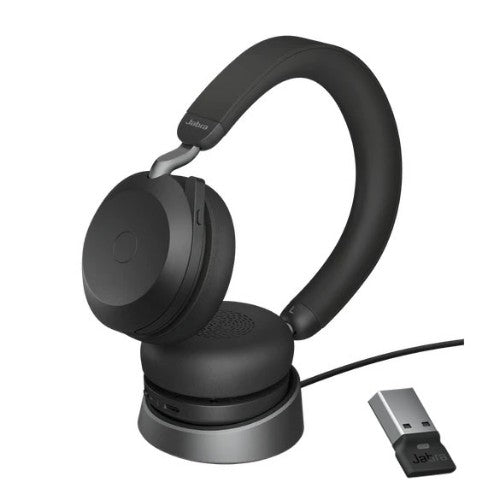Jabra Evolve2 75 - USB-A UC with Desk Stand - Black