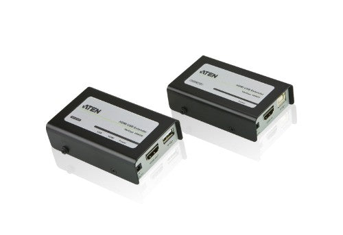 ATEN VE803-AT-U AV extender AV transmitter & receiver Black, Grey