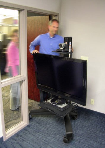 Ergotron Neo-Flex Mobile MediaCenter UHD Black Flat panel Multimedia cart
