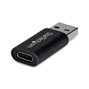 StarTech.com USB-A to USB-C Adapter, USB-A Male to USB-C Female Converter, USB 10Gbps, 5V 900mA, USB to USB C Adapter for USB-A Chargers/Hubs