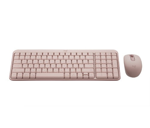 Logitech MK250 Compact Bluetooth Wireless Combo keyboard Mouse included Universal RF Wireless + Bluetooth QWERTY US English Rose