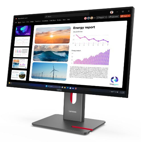 Lenovo ThinkVision P24Q-40 computer monitor 60.5 cm (23.8") 2560 x 1440 pixels Quad HD LCD Black