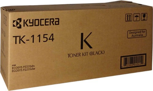 KYOCERA TK-1154 BLACK TONER 3K PAGES FOR P2235DN/P2235DW