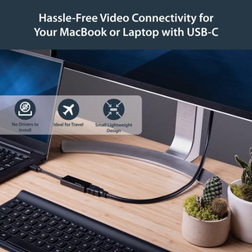 StarTech.com USB-C to HDMI Adapter with 4K 30Hz - Black