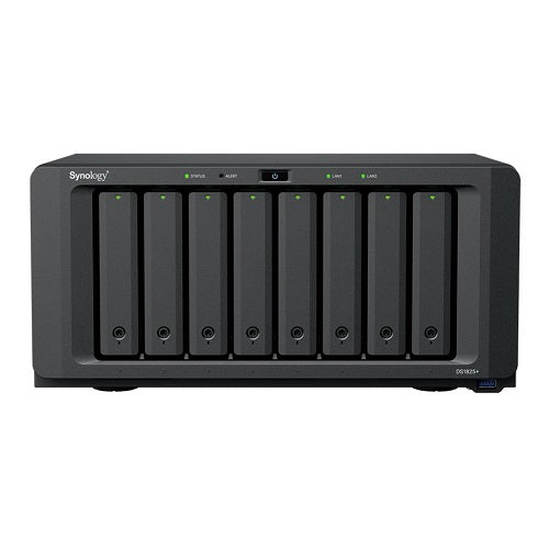 Synology DiskStation DS1825+ NAS/storage server Ryzen Embedded V1500B 8 GB DDR4 0 TB Black