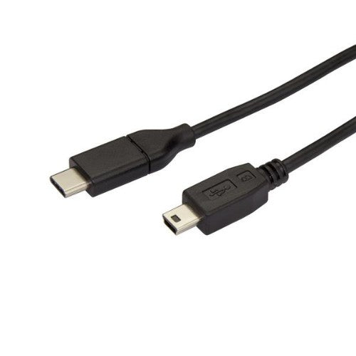 StarTech.com 6.6ft (2m) USB-C to Mini-USB Cable, Data Cord, USB 2.0, USB-C Data Transfer Cable