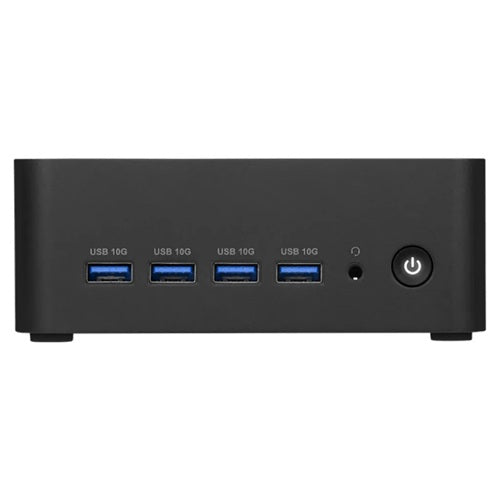 MSI Cubi Z AI 8M-005BAP, Black, Barebone, Ryzen 7 8845HS/Up to DDR5/dTPM/2*M.2/2*HDMI/2*USB C 4.0/4*Display/2*LAN/Wifi6E/Card Reader/Power Switch Cable/3Yr WTY