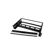 StarTech.com 2U DIN Rail Kit for Standard 19" Rack - Adjustable Depth Rackmount DIN Rail with Top Hat, Mini, G Rails, 27lbs/12.5kg Weight Capacity