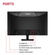 HP HyperX OMEN 27 inch QHD 240Hz Gaming Monitor - OMEN 27q G3