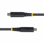 StarTech.com 50cm (1.6ft) USB4 Cable, 40Gbps, USB-IF Certified USB-C Cable, 240W PD, 8K 60Hz/4K 240Hz DP2.1 DP40, TPE Jacket, Thunderbolt 4 Compatible - Black USB-C Cord