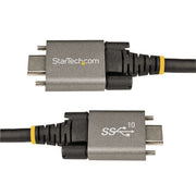 StarTech.com 20in (50cm) USB-C Cable, Side Screw Locking, USB 10Gbps, 100W (5A) Power Delivery, 8K 60Hz / 4K 144Hz DP Alt Mode - Thunderbolt Compatible