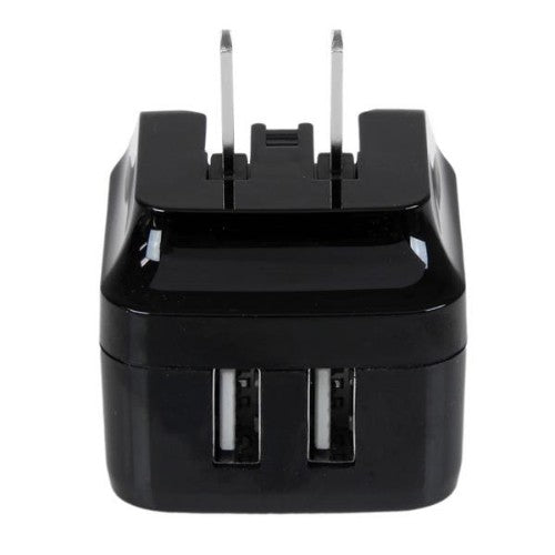 StarTech.com Dual-Port USB Wall Charger - International Travel - 17W/3.4A - Black
