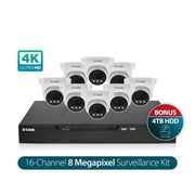 D-LINK DCS-F4808E Vigilance 8 x 8MP Kit