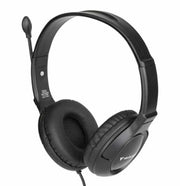 Verbatim Headset with Noise Cancelling Mic Wired Head-band Calls/Music Black
