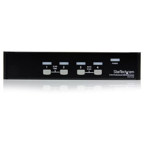 StarTech.com 4 Port Professional VGA USB KVM Switch with Hub - TAA