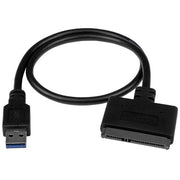StarTech.com SATA to USB Cable, USB 10Gbps to 2.5in SATA I II III Hard Drive Adapter, External Converter for SSD or HDD Data Transfer