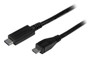 StarTech.com 3ft (1m) USB-C to Micro USB-B Cable, Data Cord, USB 2.0, USB C to Micro-B Data Transfer Cable
