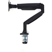 StarTech.com Desk Mount Monitor Arm - Heavy Duty Ergonomic VESA Monitor Arm - Single 32" (19.8lb/9kg) Display - Full Motion, Height Adjustable, Articulating - Aluminum - C-Clamp/Grommet- Black