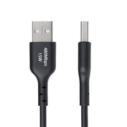 StarTech.com 6in (15cm) USB-A to USB-C Charging Cable, Charge & Sync, 3A, USB 2.0, TPE Jacket - Black USB Charging Cord
