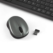 Verbatim Compact Wireless & Mouse- PCR keyboard Mouse included Universal RF Wireless QWERTY Black