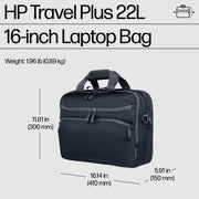 HP Travel Plus 22L 16-inch Laptop Bag