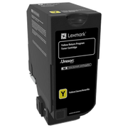 Lexmark 74C60Y0 toner cartridge 1 pc(s) Original Yellow