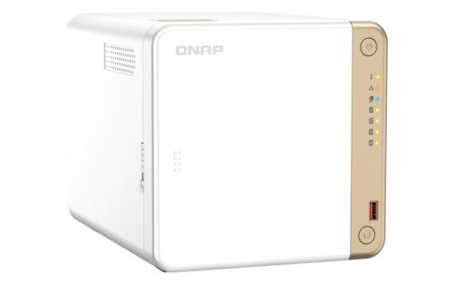 QNAP TS-462-4G NAS/storage server Tower Intel® Celeron® N4505 4 GB DDR4 0 TB QNAP QTS White