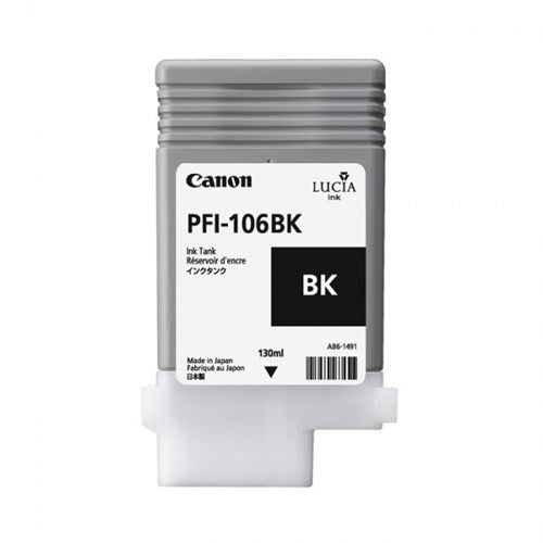 Canon PFI-106BK LUCIA EX BLACK INK F OR IPF6300IPF6300SIPF6350IP