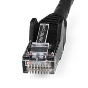 StarTech.com 1m CAT6 Ethernet Cable - LSZH (Low Smoke Zero Halogen) - 10 Gigabit 250Mhz 100W PoE RJ45 10GbE UTP Network Patch Cord Snagless with Strain Relief - Black, CAT 6, ETL Verified, 24AWG