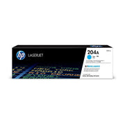 HP 204A CYAN LASERJET TONER 900 PAGES FOR M154A M154NW M180N M181FW