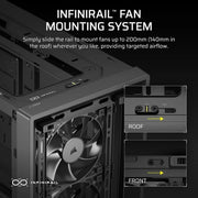 Corsair FRAME 4000D WOOD RS Midi Tower Black, Wood