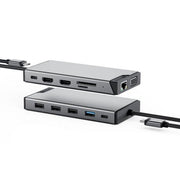 ALOGIC DUCDDV3V2 laptop dock/port replicator Wired USB 3.2 Gen 1 (3.1 Gen 1) Type-A + Type-C Grey
