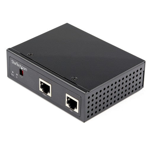 StarTech.com Industrial Gigabit PoE Splitter - 90W High Speed Power over Ethernet PoE+++ Splitter - 12-48V DC Splitter 802.3bt - LAN/RJ45 Ultra PoE to DC Adapter - -40C to +75C - TAA