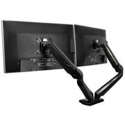 StarTech.com Desk Mount Dual Monitor Arm with USB & Audio, Desk Clamp VESA Mount for up to 32" (17.6lb/8kg) Displays, Ergonomic Full Motion Dual Monitor Arm - Black