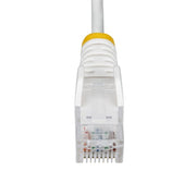 StarTech.com 1m White Slim CAT6 Ethernet Cable, Snagless, 100W PoE, UTP, LSZH, 28AWG Pure Bare Copper Wire, Slim RJ45 Network Patch Cord w/Strain Reliefs, Individually Tested