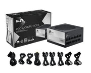 MSI PRO A1000PL PCIE5 power supply unit 1000 W 20+4 pin ATX ATX Black