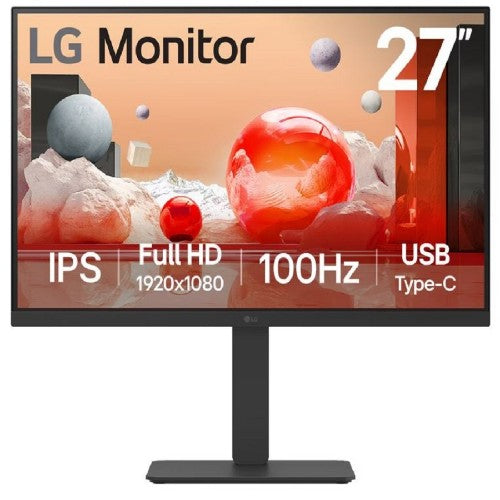 LG 27BA650-B computer monitor 68.6 cm (27") 1920 x 1080 pixels Full HD LCD Tabletop Black