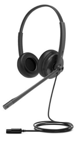 Yealink LAST STOCK Yealink YHD342 Wideband QD Dual Headset with Soft Leather Ear Cushion, All Day Wearing Comfort, High-Quality Audio