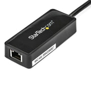 StarTech.com USB 3.0 Ethernet Adapter, USB 3.0 Network Adapter NIC with USB Port, USB to RJ45, USB Passthrough