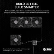 Corsair iCUE LINK RX120 MAX Computer case Fan 12 cm Black 1 pc(s)
