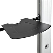 StarTech.com Dual TV Cart for 37-60in VESA TVs up to 110lb/50kg each - Height Adjustable TV Mount, Mobile Display Cart w/ Equipment Shelves - Rolling TV Cart on Wheels - Rolling TV Stand