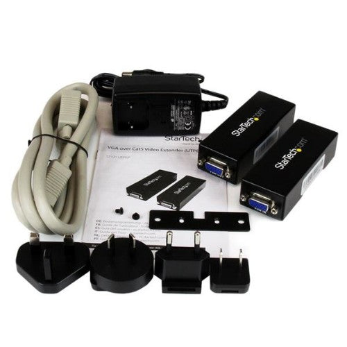 StarTech.com VGA to Cat 5 Monitor Extender Kit (250ft/80m) - VGA Cat5 Extender - TAA