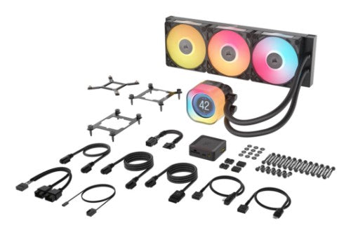 Corsair iCUE LINK TITAN 360 RX LCD Processor All-in-one liquid cooler 12 cm Black 1 pc(s)