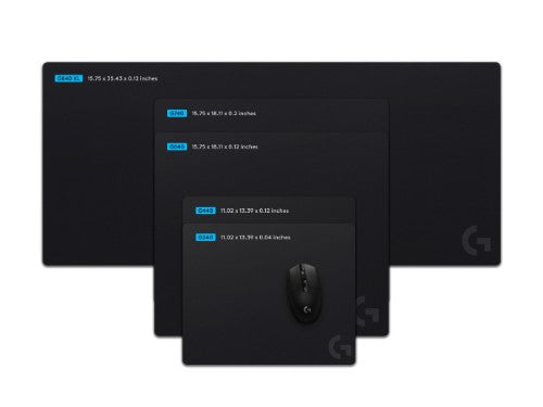 Logitech G 943-000801 mouse pad Gaming mouse pad Black