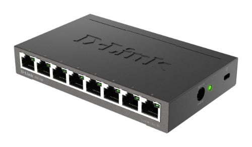 D-Link DGS-108 network switch Unmanaged L2 Gigabit Ethernet (10/100/1000) Desktop Black