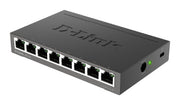 D-Link DGS-108 network switch Unmanaged L2 Gigabit Ethernet (10/100/1000) Desktop Black