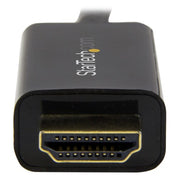 StarTech.com 6.6ft (2m) DisplayPort to HDMI Cable - 4K 30Hz - DisplayPort to HDMI Adapter Cable - DP 1.2 to HDMI Monitor Cable Converter - Latching DP Connector - Passive DP to HDMI Cord
