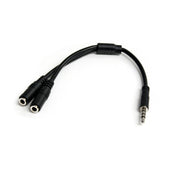 StarTech.com Headset adapter for headsets with separate headphone / microphone plugs - 3.5mm 4 position to 3 position and 2 position 3.5mm M/F